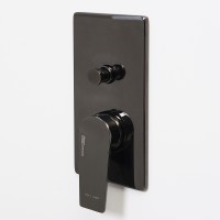 Смеситель для душа WasserKRAFT Glan 6661 Черный глянцевый латунь встраиваемый