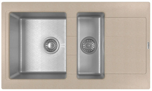 Кухонная мойка Florentina Комби 86 21.410.D0860.107 цвет Песочный