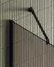 Душевая перегородка Maybah Glass MGD-685-6ш 1190х1950 в широком профиле Черный стекло бронзовое матовое