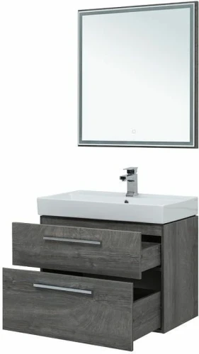 Комплект мебели для ванной Aquanet Nova 75 243251 подвесной Дуб рошелье МДФ / ЛДСП