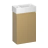 Тумба с раковиной Wellsee WC Area 40 L 221803002 подвесная цвет Бежевый матовый