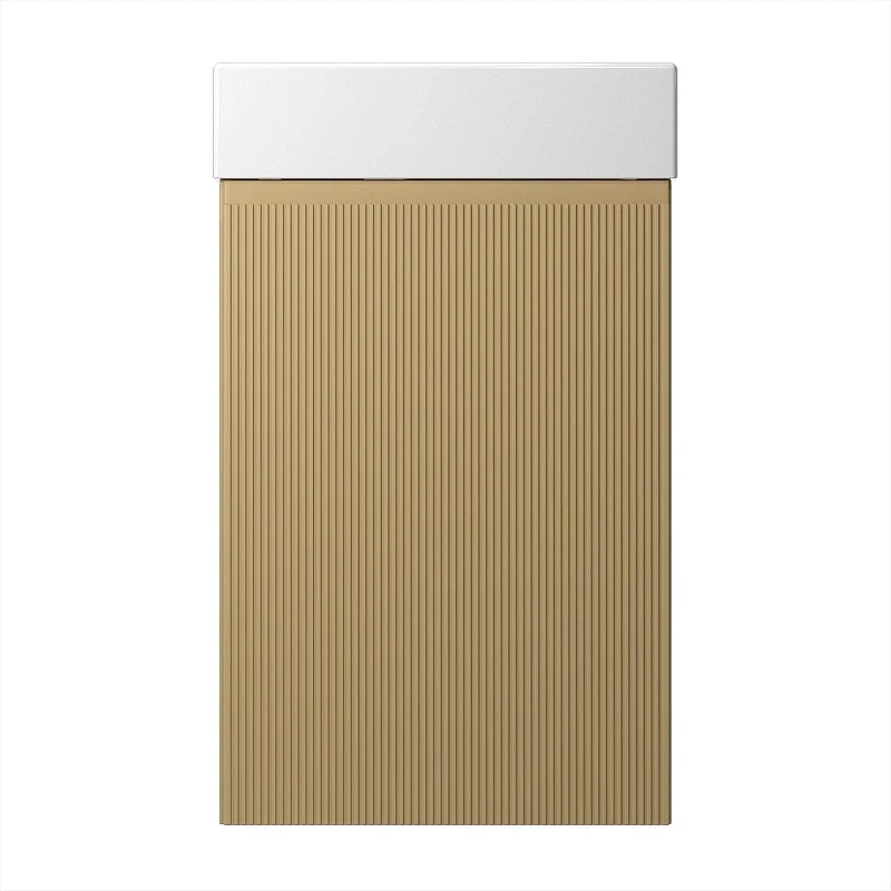 Тумба с раковиной Wellsee WC Area 40 L 221803002 подвесная цвет Бежевый матовый