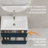 Тумба под раковину Cersanit Moduo 80 69347 подвесная цвет Темно-серый