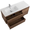 Тумба под раковину BelBagno Kraft 100 L KRAFT-1000-2C-1A-SO-RT-L подвесная Rovere Tabacco МДФ / ЛДСП