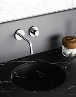 Смеситель для раковины Paffoni Jo JO006NO70 Черный матовый латунь встраиваемый