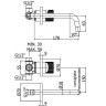 Смеситель для раковины Paffoni Jo JO006NO70 Черный матовый латунь встраиваемый