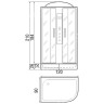 Душевая кабина River Dunay 120x90 ТН R 10000003131 с поддоном