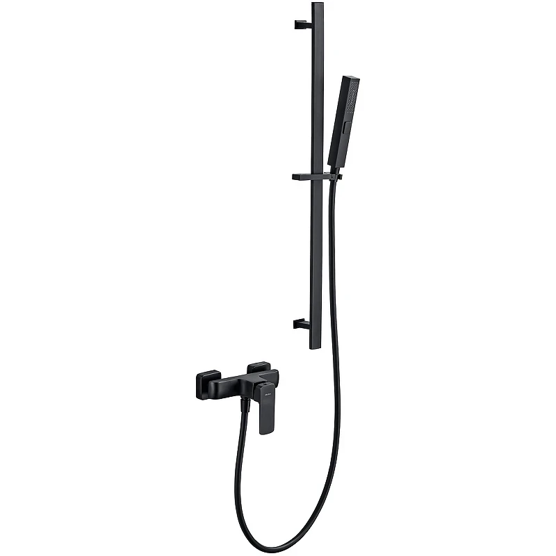Смеситель для душа Allen Brau Infinity 5.21010-31 Черный матовый латунь на стену