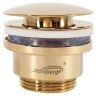 Донный клапан Hansberge H107GO click-clack цвет Золото глянцевое