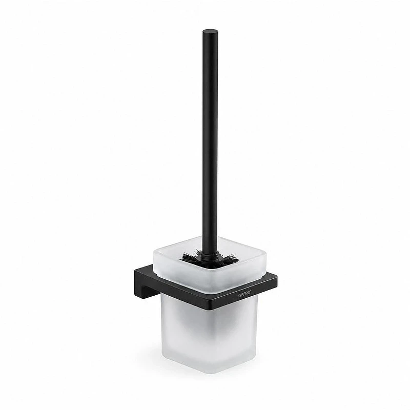 Ершик для унитаза Gappo G30810-6 цвет Черный матовый