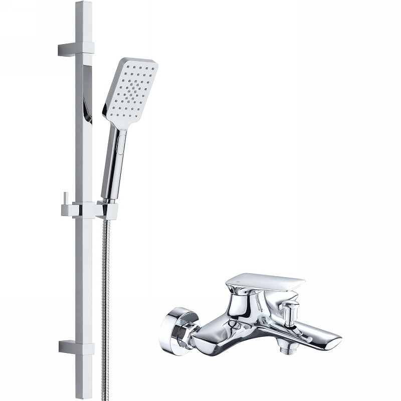 Смеситель для ванны Bond Cube B03-5200 Хром латунь на стену