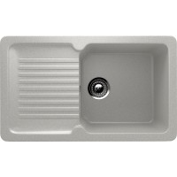 Кухонная мойка Ulgran Classic U-506-310 Серая искусственный камень (литьевой мрамор) встраиваемый
