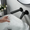Смеситель для раковины Shevanik S43H S4341H цвет Черный матовый