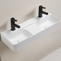 Раковина CeramaLux 80 78694 Белая глянцевая фаянс подвесная