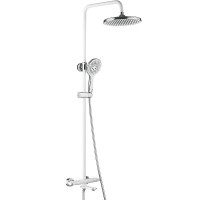 Душевая система Rose R39F R3996F с термостатом Белая Хром