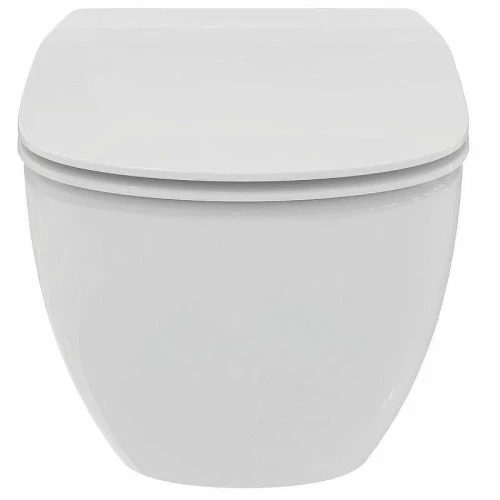 Унитаз с инсталляцией Ideal Standard Tesi PR386801 с сиденьем Микролифт и клавишей смыва Хром