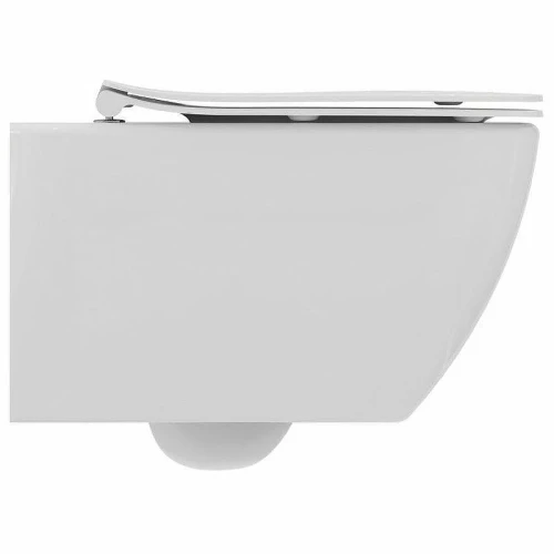 Унитаз с инсталляцией Ideal Standard Tesi PR386801 с сиденьем Микролифт и клавишей смыва Хром