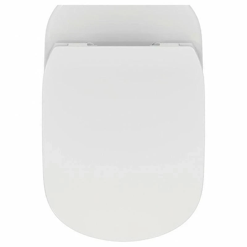 Унитаз с инсталляцией Ideal Standard Tesi PR386801 с сиденьем Микролифт и клавишей смыва Хром