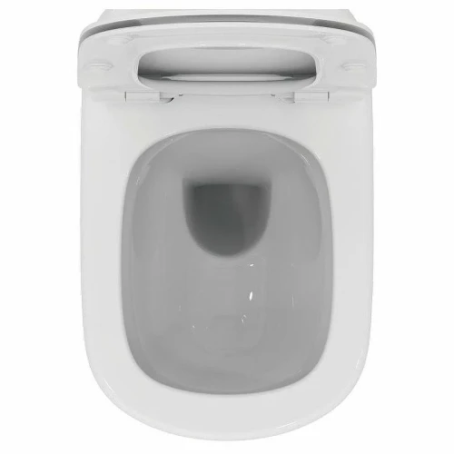 Унитаз с инсталляцией Ideal Standard Tesi PR386801 с сиденьем Микролифт и клавишей смыва Хром
