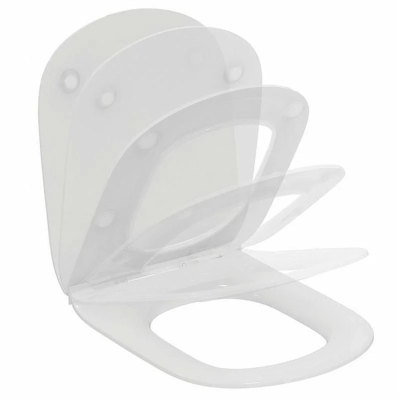 Унитаз с инсталляцией Ideal Standard Tesi PR386801 с сиденьем Микролифт и клавишей смыва Хром