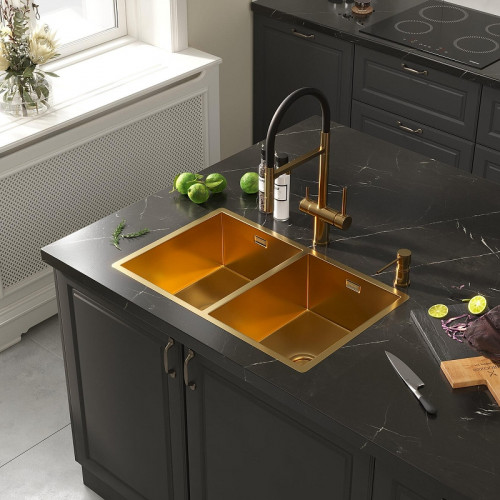 Смеситель для кухни Reflexion Lago RX9901GD цвет Брашированное золото