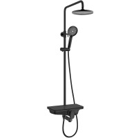 Душевая система WeltWasser WW DP 1020 BL 10000003186 Черная латунь на стену