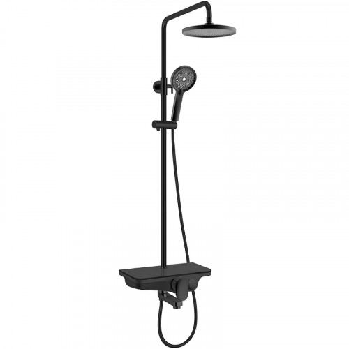 Душевая система WeltWasser WW DP 1020 BL 10000003186 Черная латунь на стену