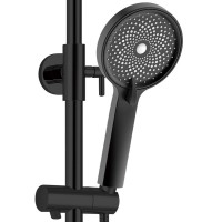 Душевая система WeltWasser WW DP 1020 BL 10000003186 Черная латунь на стену