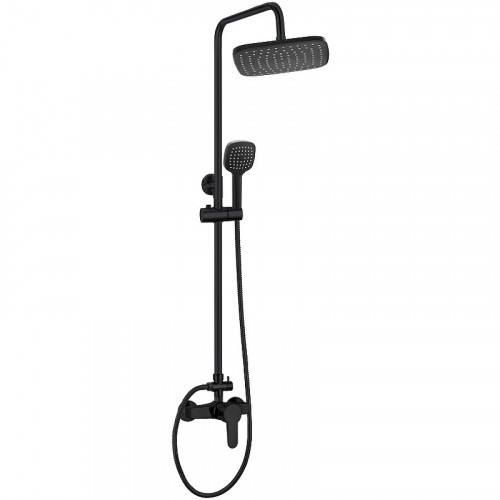 Душевая система Orange OneLife P01-912b Черная матовая нержавеющая сталь на стену