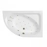 Акриловая ванна Whitecross Aquarella 170x110 R 0109.170110.100.ULTRA.BR цвет Белый с гидромассажем форсунки Бронза
