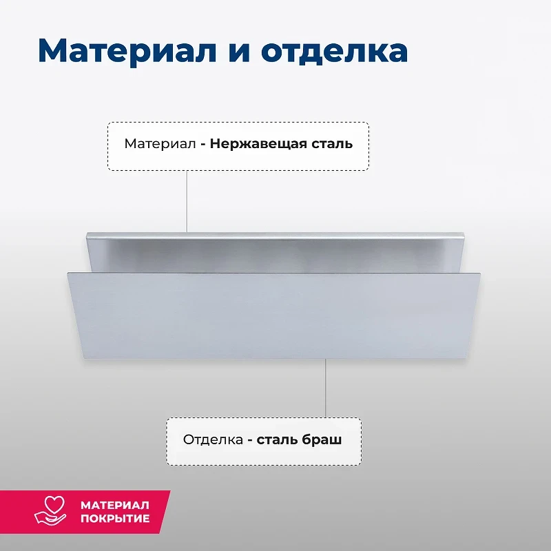 Металлическая полка Aquanet Магнум 30 334113 Сталь браш