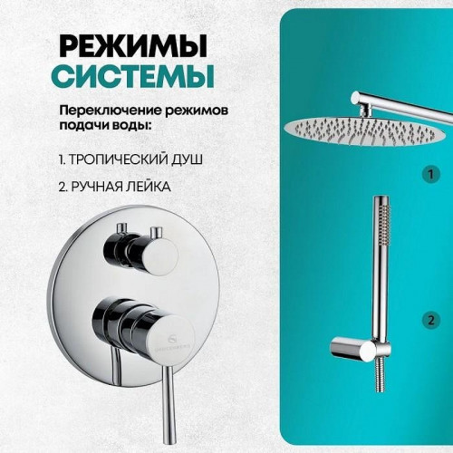 Душевая система Grocenberg GB5099CR-3 Хром