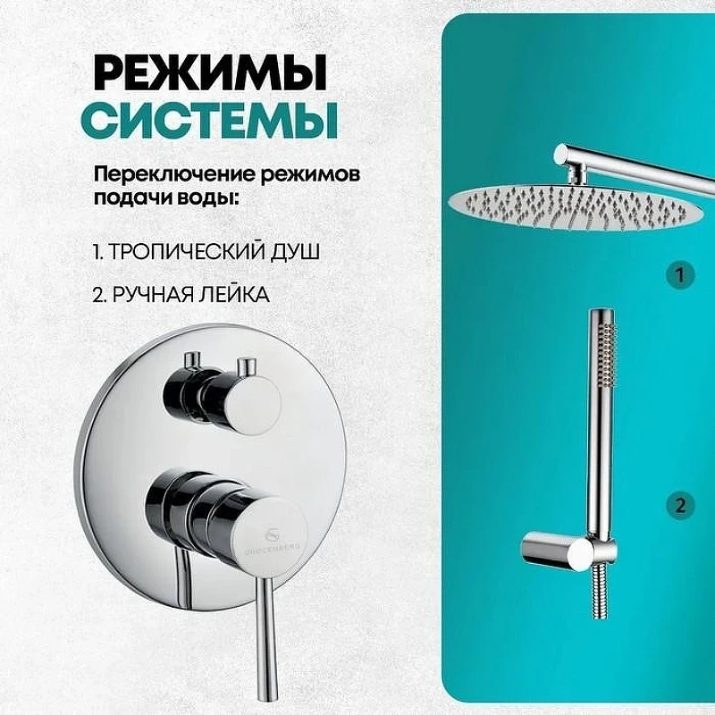 Душевая система Grocenberg GB5099CR-3 Хром