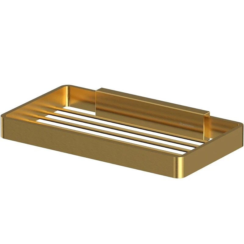 Мыльница Whitecross Cubo gold brushed CU2424GLB Брашированное золото