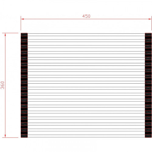 Ролл-мат Milacio Ultra MCU.4533.GM Вороненая сталь