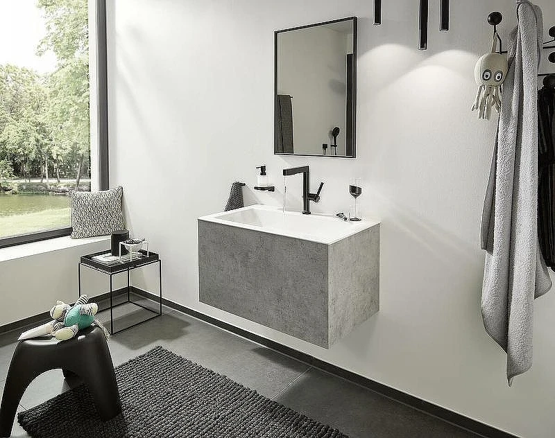 Двойной крючок Hansgrohe AddStoris 41755340 Шлифованный черный хром