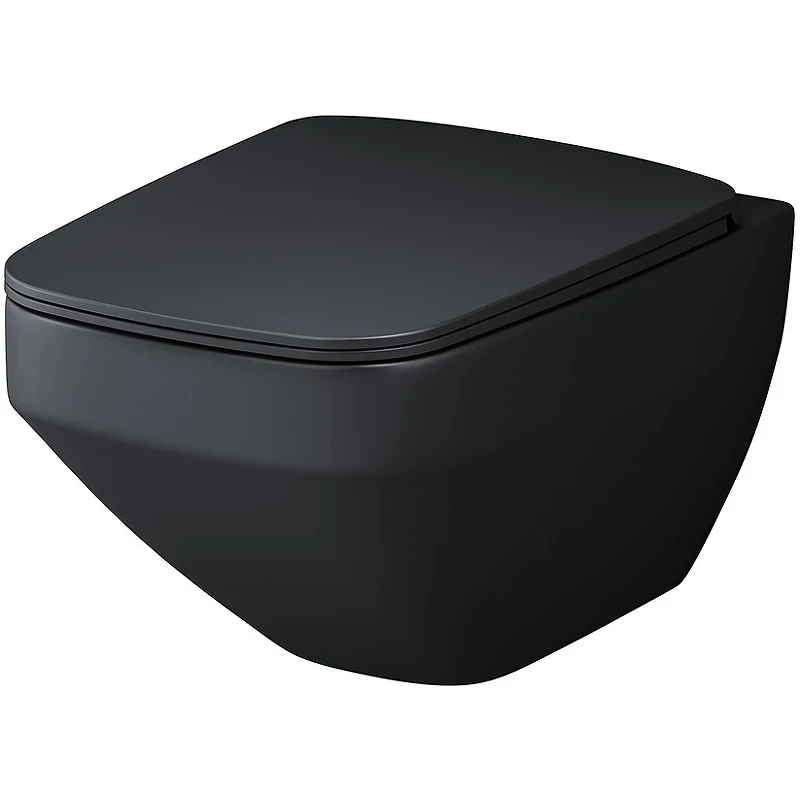 Комплект унитаза с инсталляцией AM.PM Inspire V2.0 CK50GG Черный матовый с сиденьем Микролифт с Черной глянцевой клавишей смыва с гигиеническим душем и аксессуарами для ванной комнаты фарфор подвесной