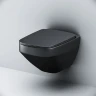 Комплект унитаза с инсталляцией AM.PM Inspire V2.0 CK50GG Черный матовый с сиденьем Микролифт с Черной глянцевой клавишей смыва с гигиеническим душем и аксессуарами для ванной комнаты фарфор подвесной