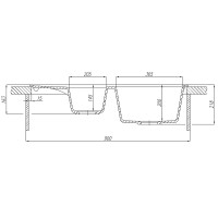 Кухонная мойка Aquaton Делия 87 1A716232DE270 Терракотовая искусственный камень (литьевой мрамор) встраиваемый
