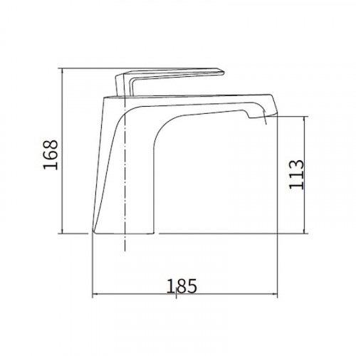 Смеситель для раковины Fashun A1061 цвет Хром