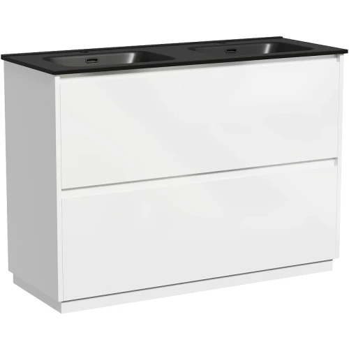Тумба под раковину Sancos Libra Floor 120 LB120F-2W Белый глянец МДФ / ЛДСП