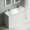 Тумба под раковину Sancos Libra Floor 120 LB120F-2W Белый глянец МДФ / ЛДСП