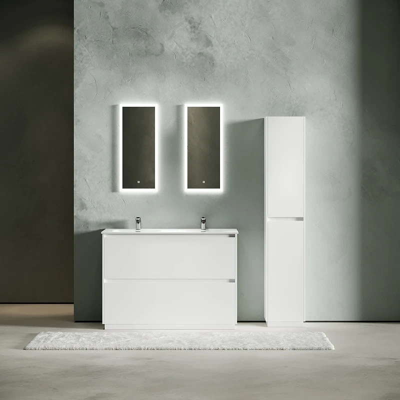 Тумба под раковину Sancos Libra Floor 120 LB120F-2W Белый глянец МДФ / ЛДСП