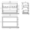 Тумба под раковину Sancos Libra Floor 120 LB120F-2W Белый глянец МДФ / ЛДСП