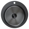Кухонная мойка Mixline Pro 50 554770 цвет Черный графит со смесителем Viko V-5613 Бронза Черный