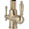 Кухонная мойка Mixline Pro 50 554770 цвет Черный графит со смесителем Viko V-5613 Бронза Черный
