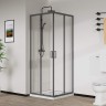 Душевой уголок Vincea City 90x90 VSS-5CT900CLGM профиль Вороненая сталь стекло прозрачное