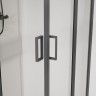 Душевой уголок Vincea City 90x90 VSS-5CT900CLGM профиль Вороненая сталь стекло прозрачное