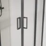 Душевой уголок Vincea City 90x90 VSS-5CT900CLGM профиль Вороненая сталь стекло прозрачное