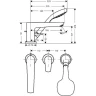 Смеситель на борт ванны Hansgrohe Talis E 71730000 Хром
